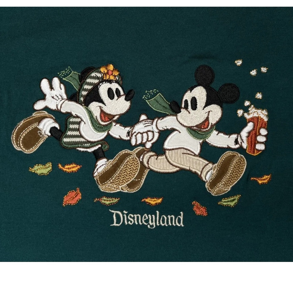 90's Disneyland DLR Shirt Embroidered Mickey & Minnie Mouse Fall NWT Size XXL